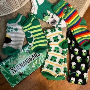 Colorful St. Patrick's Day Socks Set